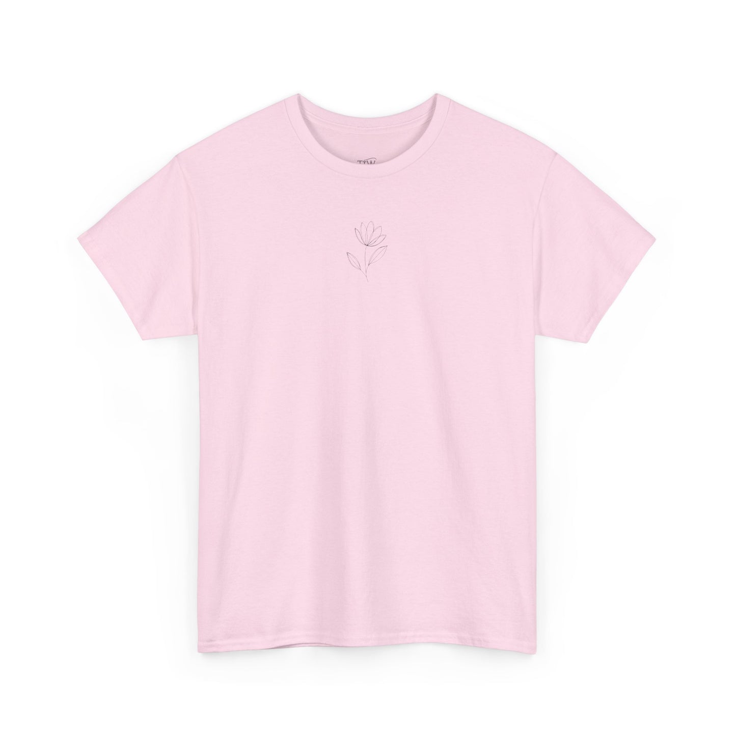 Linienstil Blumen & Vogel Shirt