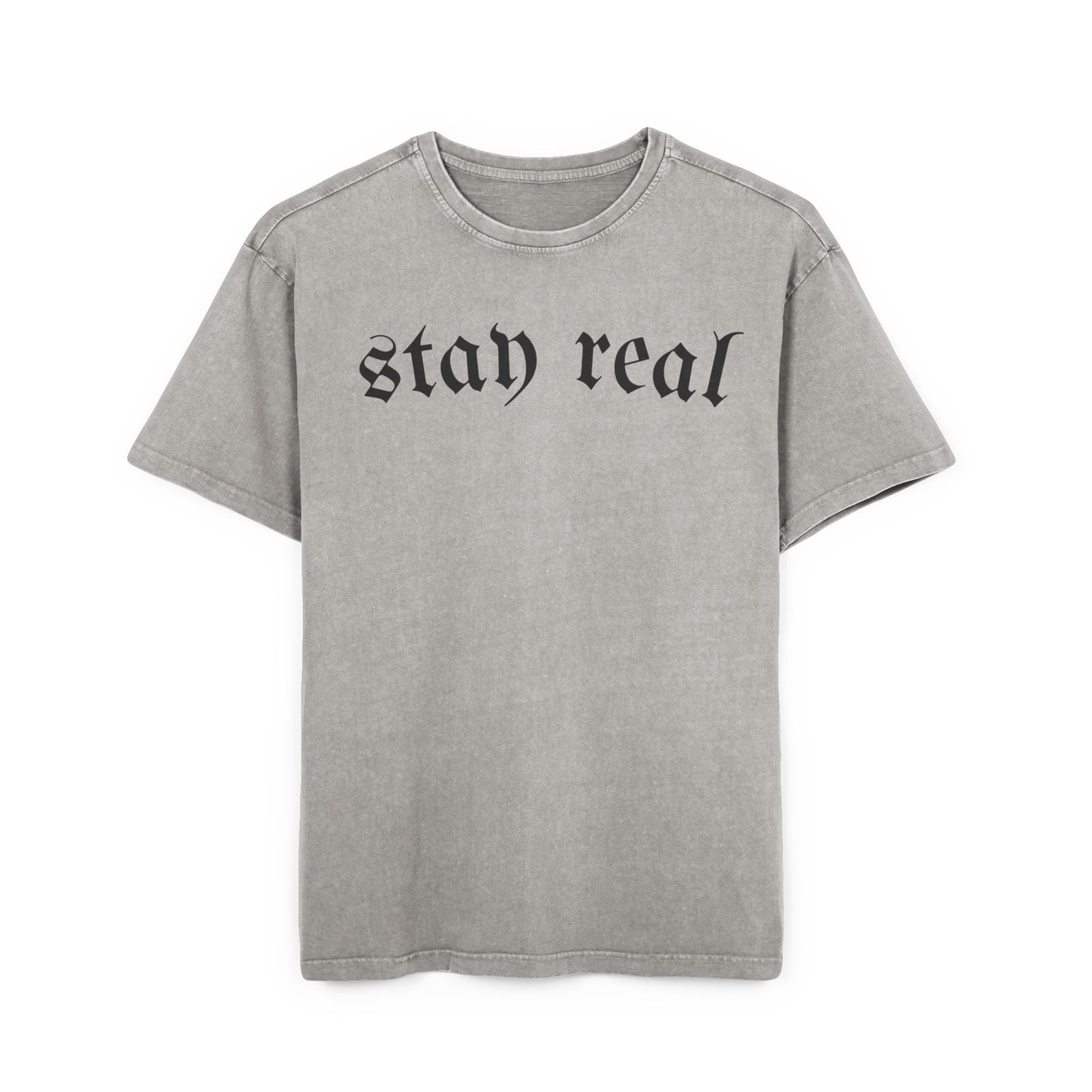 stay real Acid Washed Oversized Shirt