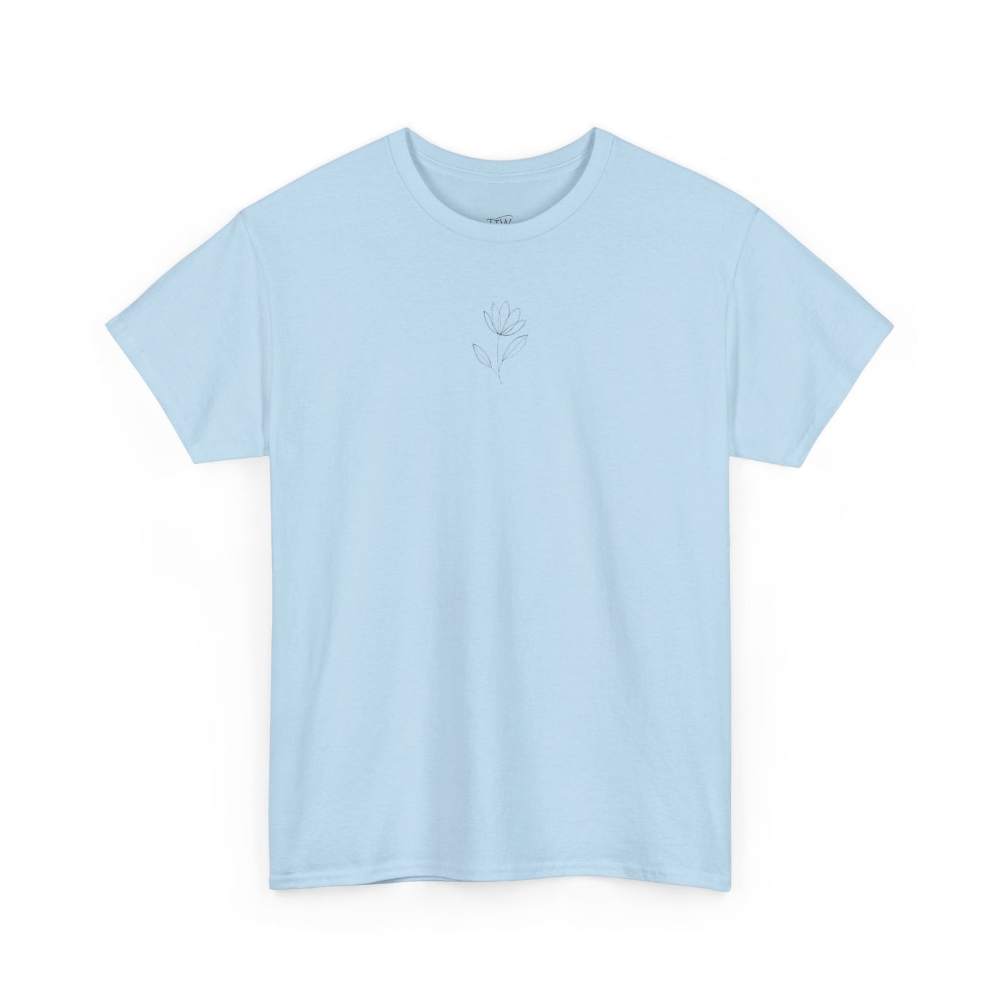 Linienstil Blumen & Vogel Shirt
