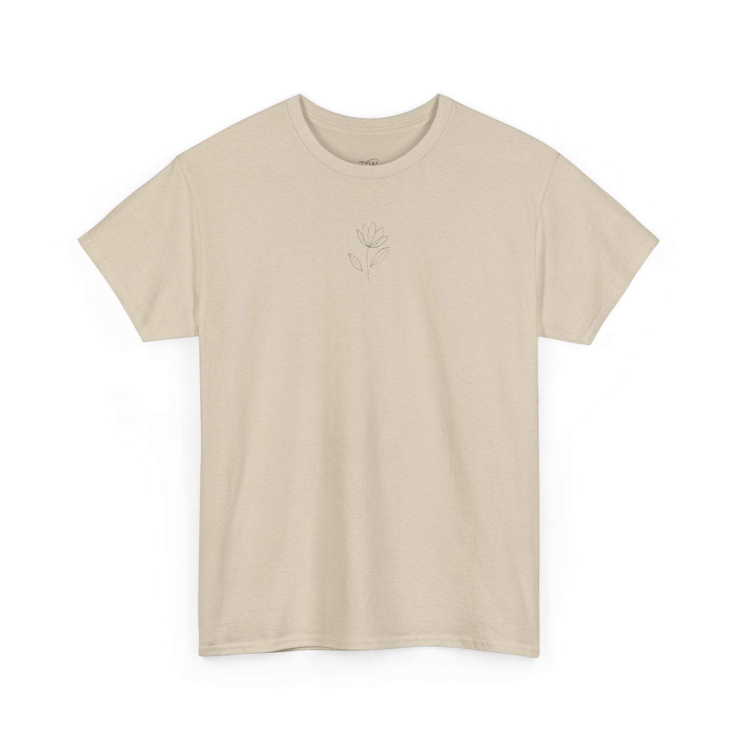 Linienstil Blumen & Vogel Shirt