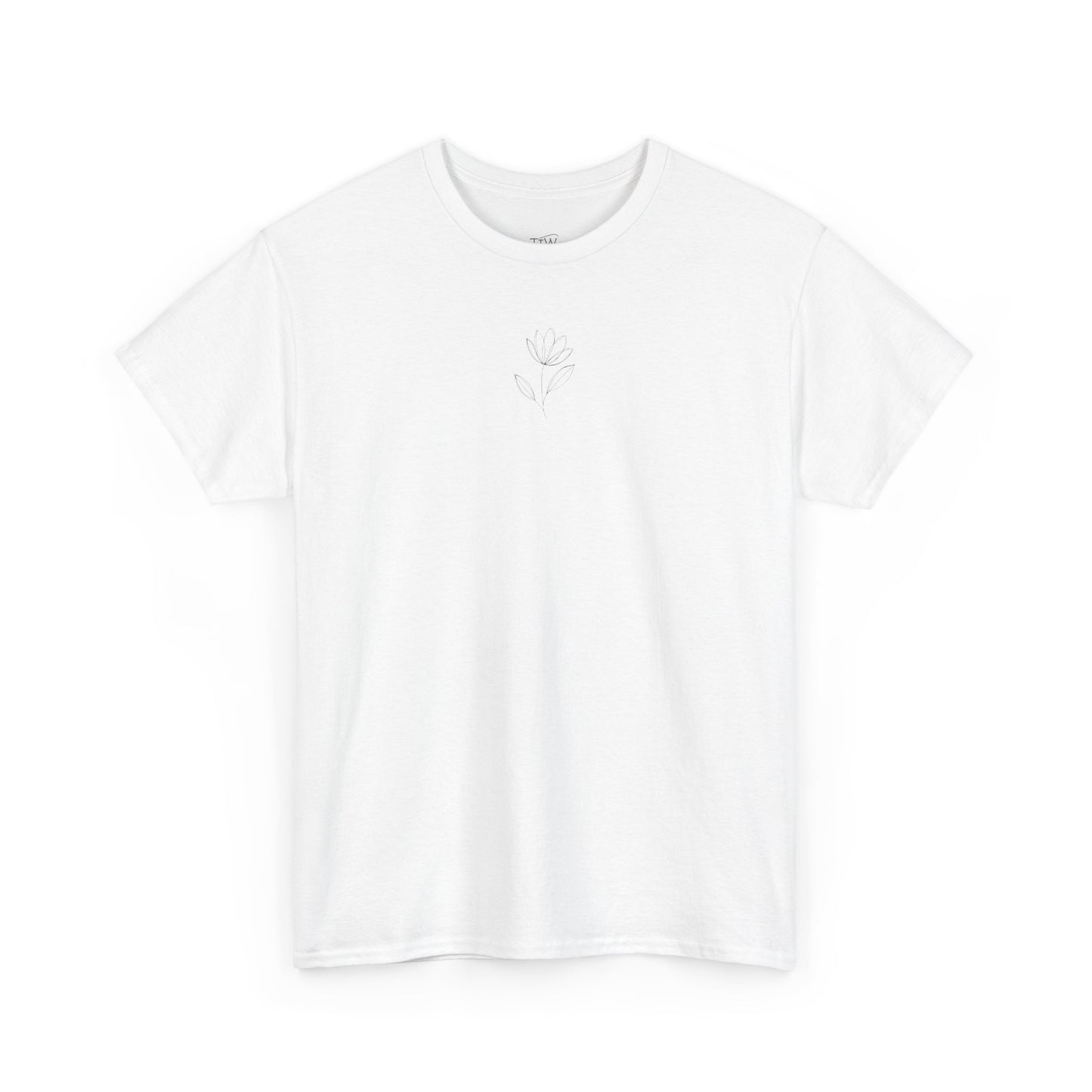 Linienstil Blumen & Vogel Shirt
